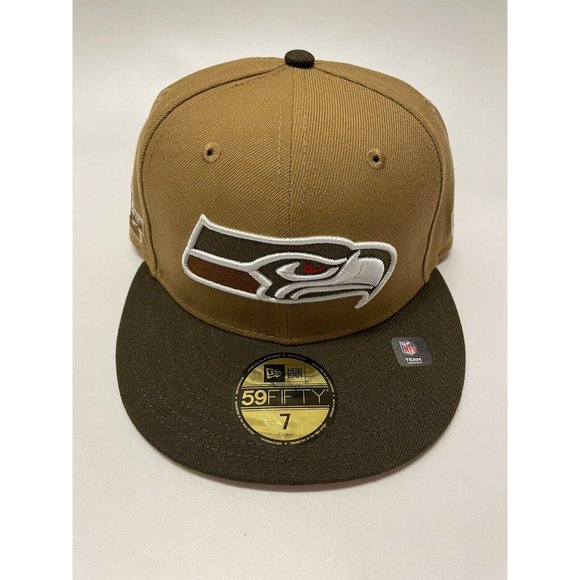 New Era Other - New Era 59Fifty NFL Seattle Seahawks Super Bowl XL Patch Cap Hat Wheat Brown